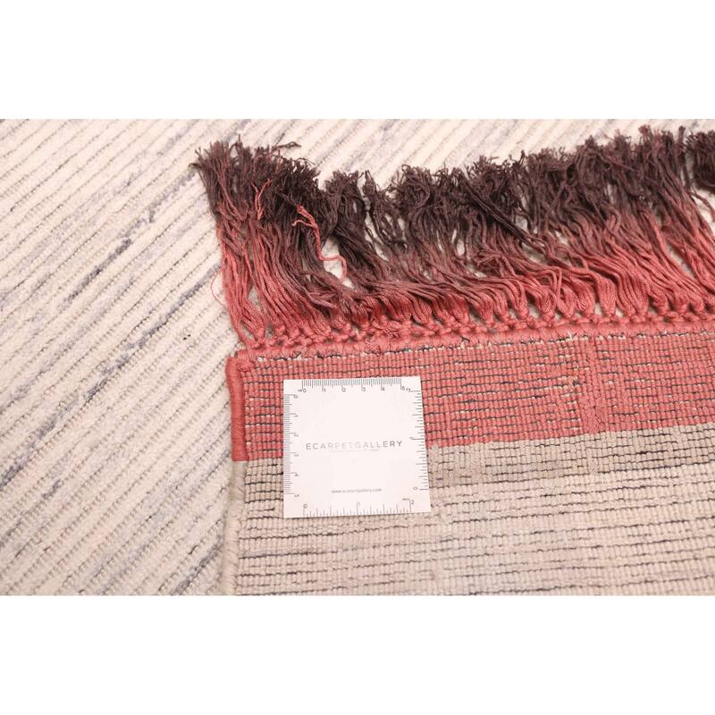 ECARPETGALLERY Hand Loomed Kashkuli Gabbeh Ivory Viscose Rug - 5'3 x 7'10