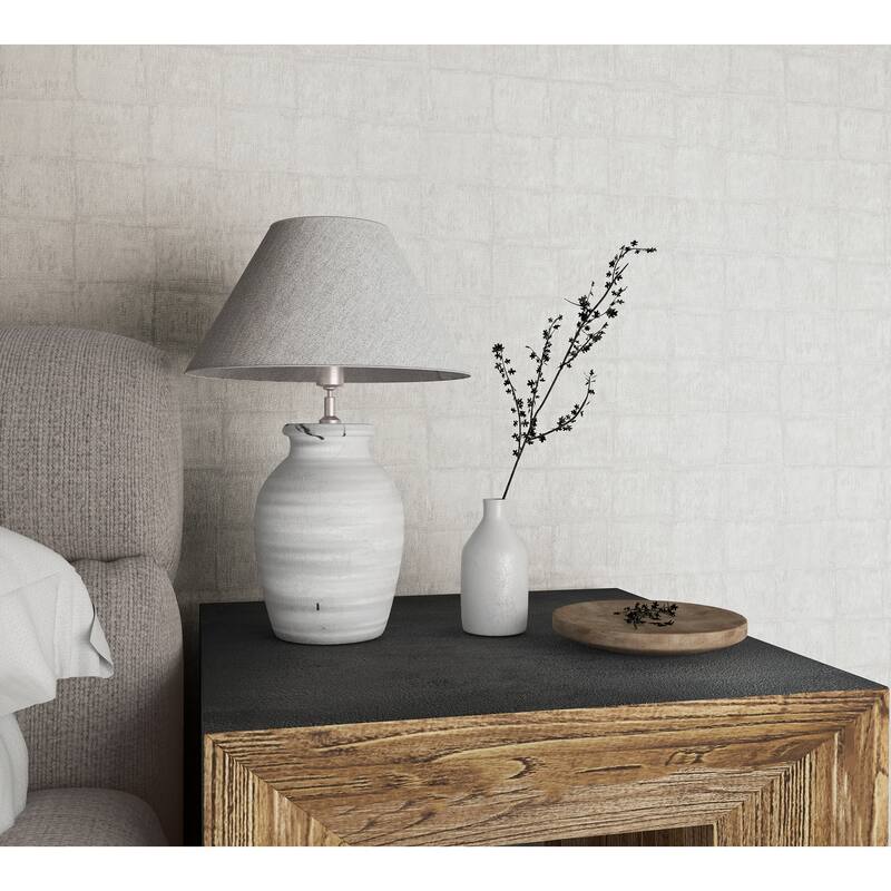 Galerie Wallcoverings Eden Collection Textured Tile Vinyl on Non-Woven Matte Wallpaper Roll