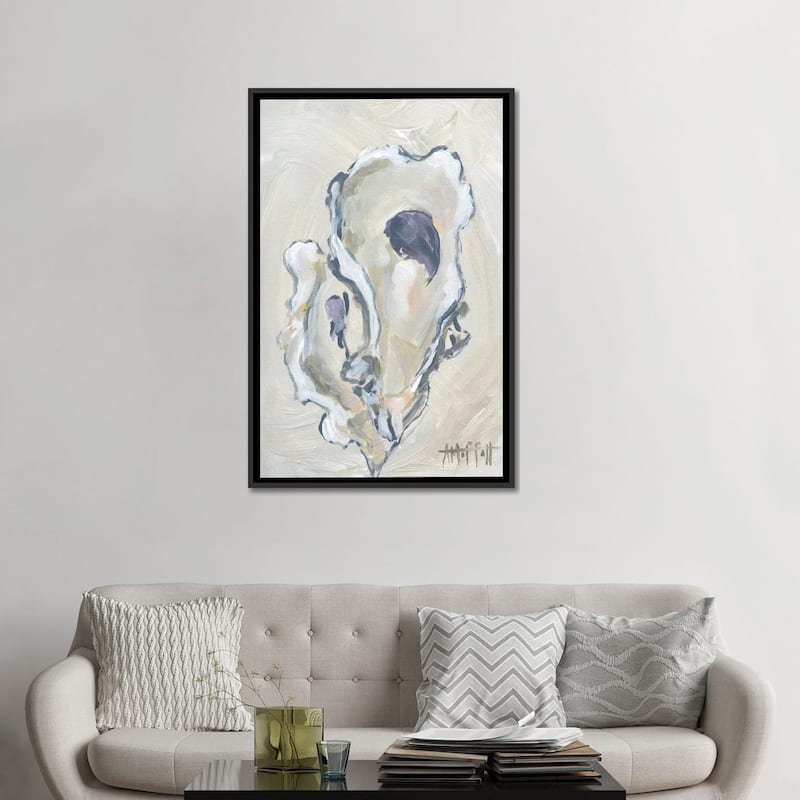iCanvas "Beige Oyster II" by April Moffatt Framed Canvas Print