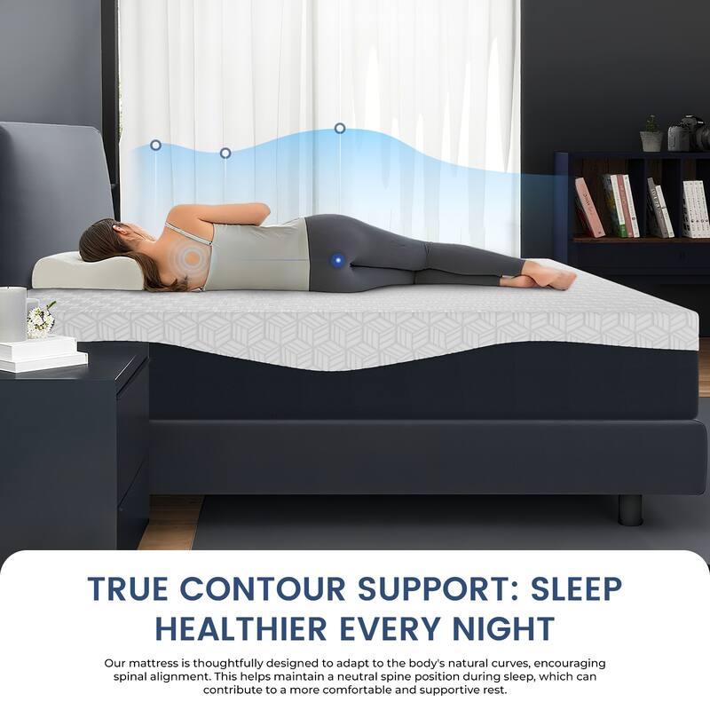 Luxury All-Foam Mattress - 10-Year Warranty, Easy Unboxing for Restful Nights