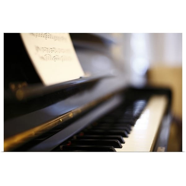 "Piano with blur" Poster Print