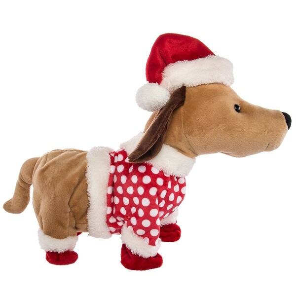 slide 2 of 4, Tadpoles Animated Christmas Plush Dog, Toy Dogs That Walk and Bark - Multi
