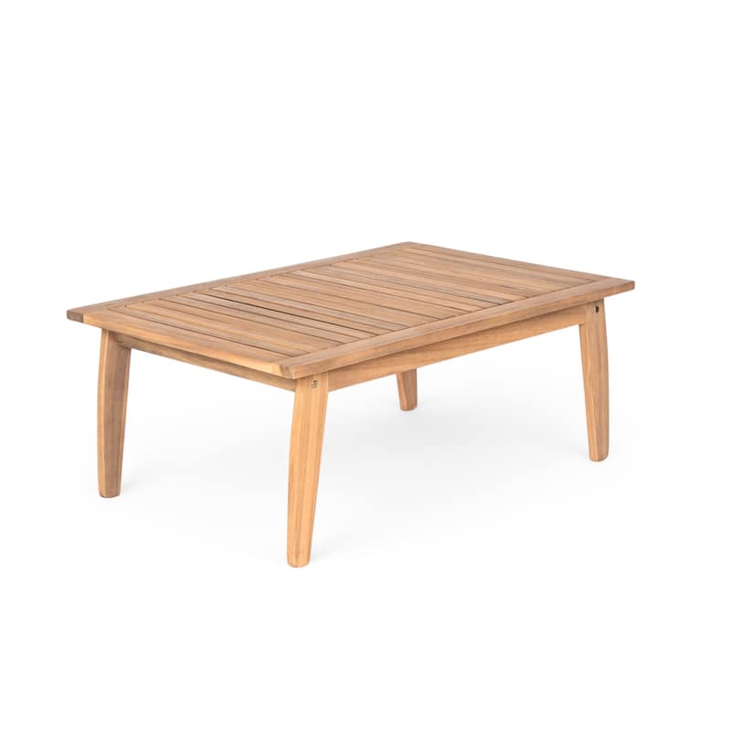 Christopher Knight Home - Riley Outdoor 4-piece Acacia Wood and Rope Sectional Patio Sofa Set