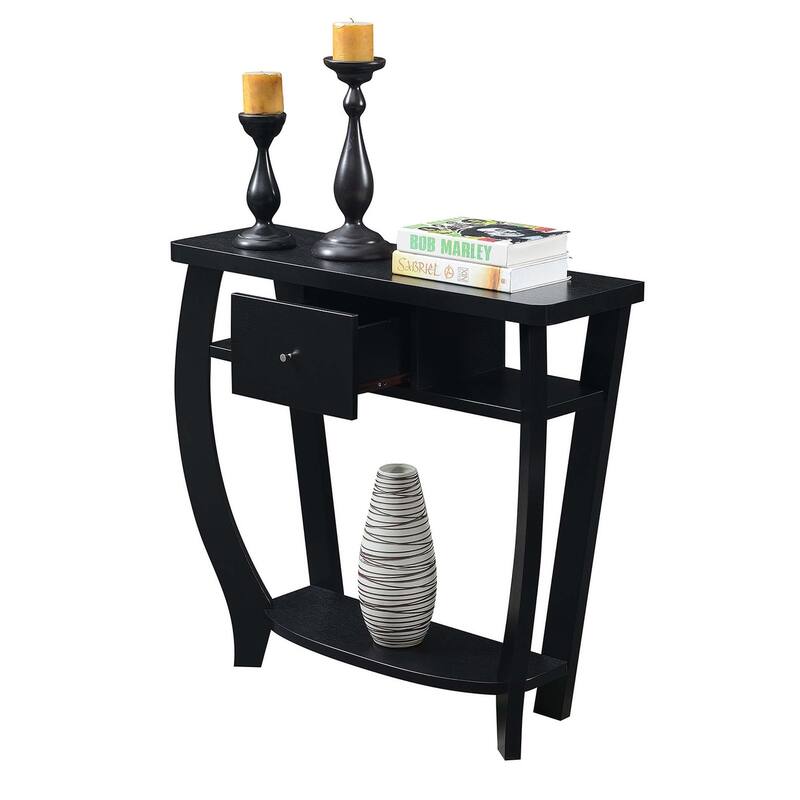 Convenience Concepts Newport 1 Drawer Dorchester Console Table with Shelf