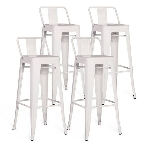 Shop Vecelo 30 Inch Bistro Iron Seat Vintage Finish Bar Stools
