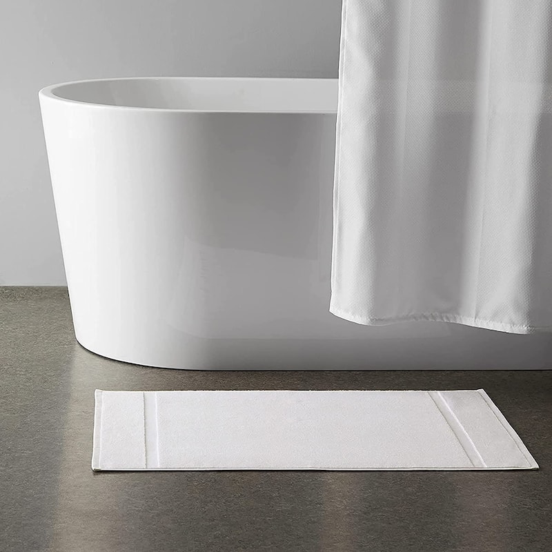 GOTS Certified Organic Cotton Feather Touch Quick Dry 900 GSM Bath Mat, 20"X33"