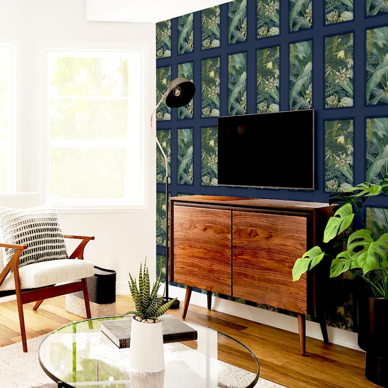 Arthouse Wendell Navy Wild Vibes Wallpaper