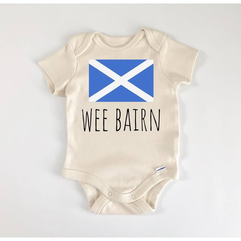 Scotland Scottish - Baby Boy Girl Clothes Infant Bodysuit Funny Cute Newborn - Natural - Newborn