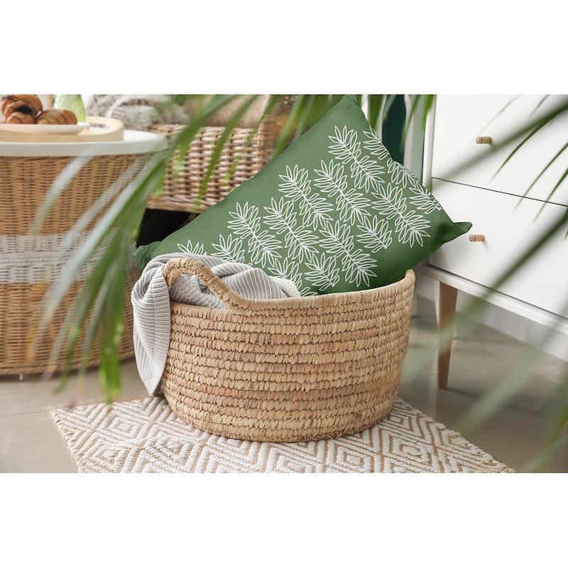 Leafy Branch Decorative Throw Pillow