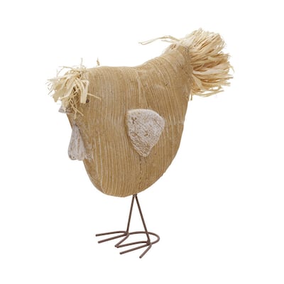 Elements Resin Chicken Tabletop Decor, 11 Inch