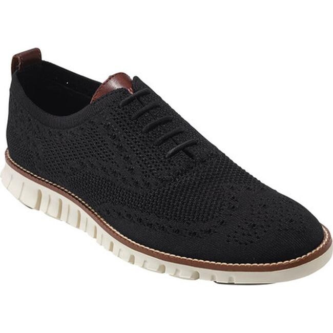 men's zerogrand stitchlite perforated knit lace up oxfords