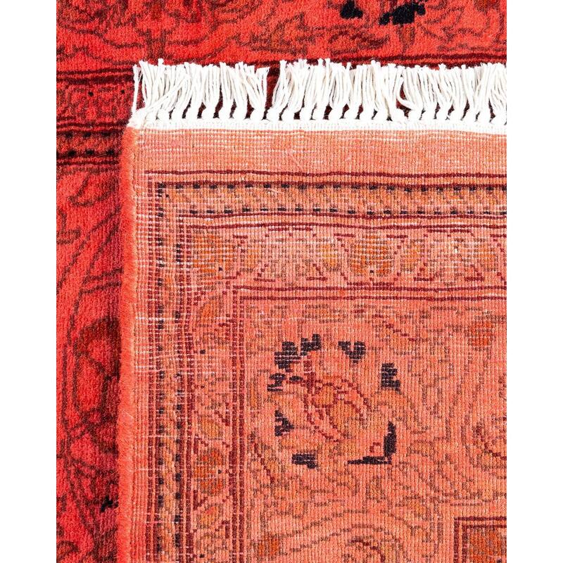 Fine Vibrance, One-of-a-Kind Handmade Runner Rug - Pink, 2' 6" x 11' 6" - 2' 6" x 11' 6"