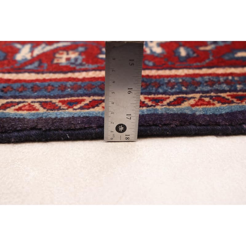 ECARPETGALLERY Hand-knotted Andelz Navy Wool Rug - 4'2 x 8'0