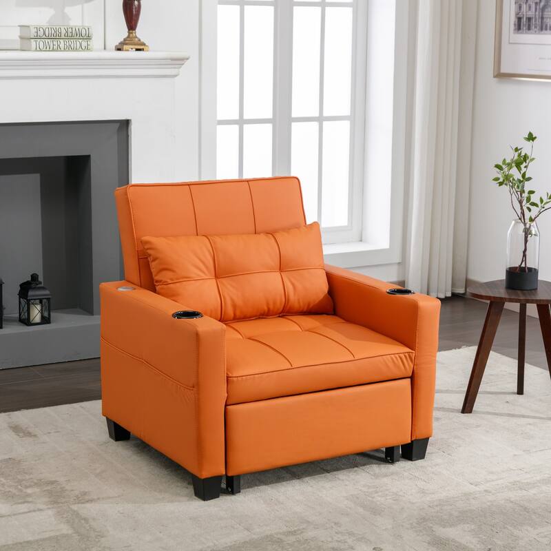 Pull Out Recliner Chair Bed Convertible 3 in 1