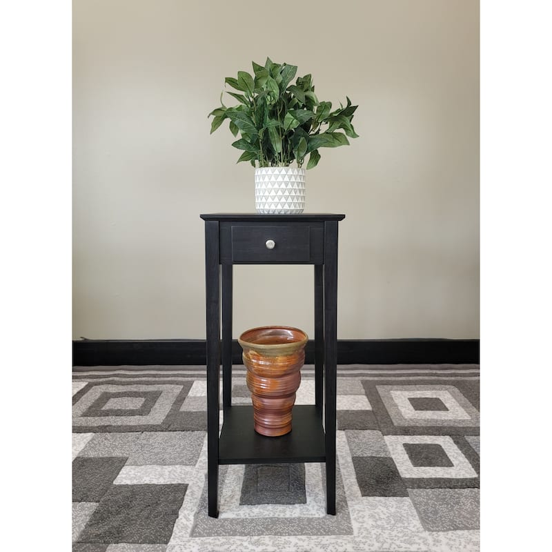 Solid Bamboo Plant Stand Telephone Table