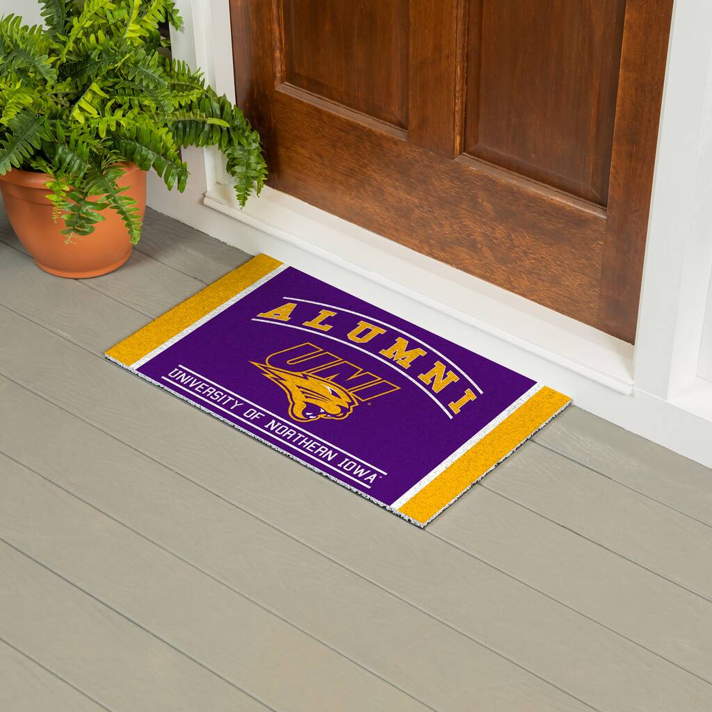 28 in. x 16 in. University of Northern Iowa Alumni Full Color PVC Door Mat