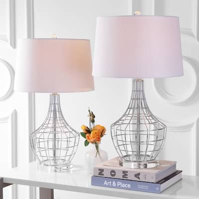 SAFAVIEH Lighting Dietlind 28-inch LED Table Lamp (Set of 2) - 16" x 16" x 28" - 16Wx16Dx28H