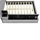 preview thumbnail 11 of 34, Full Velvet Platform Bed with Lateral Storage and Cushioned Compartments