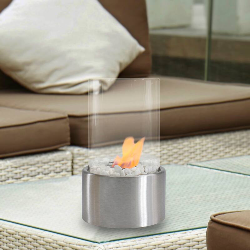 10.5" Bio Ethanol Round Portable Tabletop Fireplace