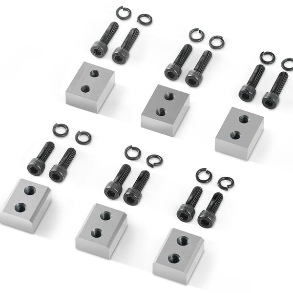 slide 2 of 21, Electric Rebar Cutter Blade, Hard Hydraulic Rebar Blade Replacement Jaw Blades with Hexagon Screw and Spring Washer - 6 PCS 25mm