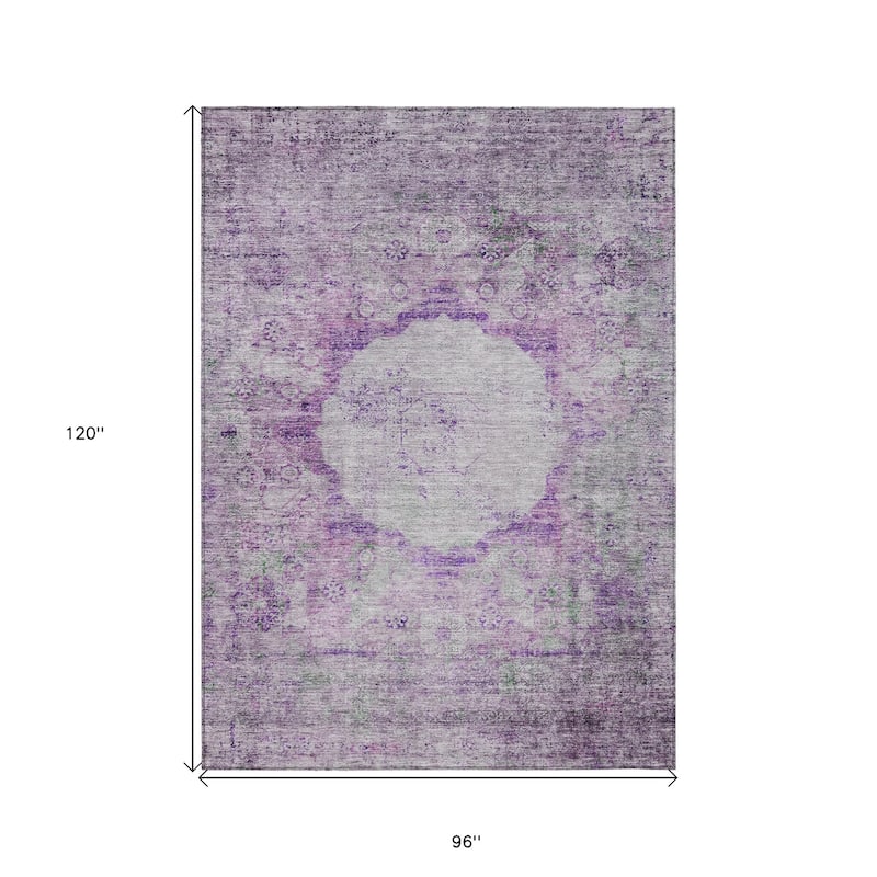 HomeRoots Oriental Traditional Rectangle Outdoor Rug