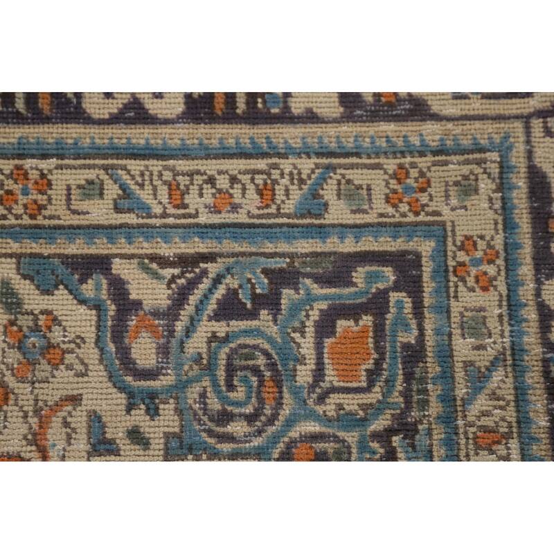 Tabriz Persian Vintage Rug Handmade Traditional Wool Carpet - 6'7"x 9'10"