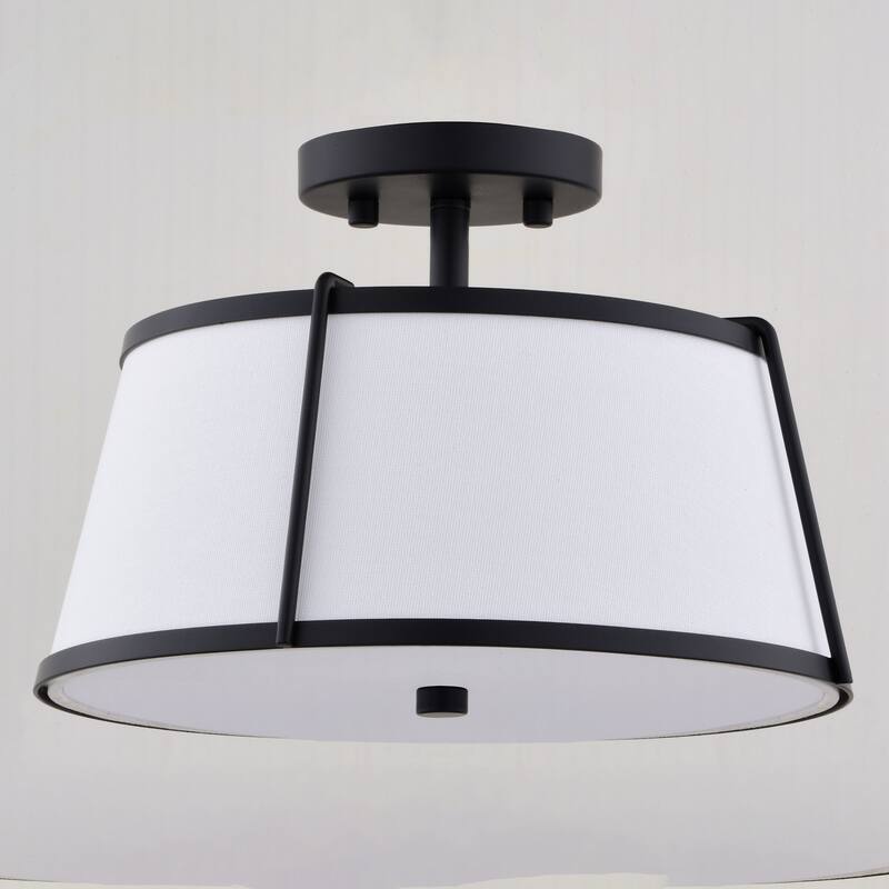 Vaxcel Lighting C0329 Marion 2 Light 13" Wide Semi-Flush Drum Ceiling