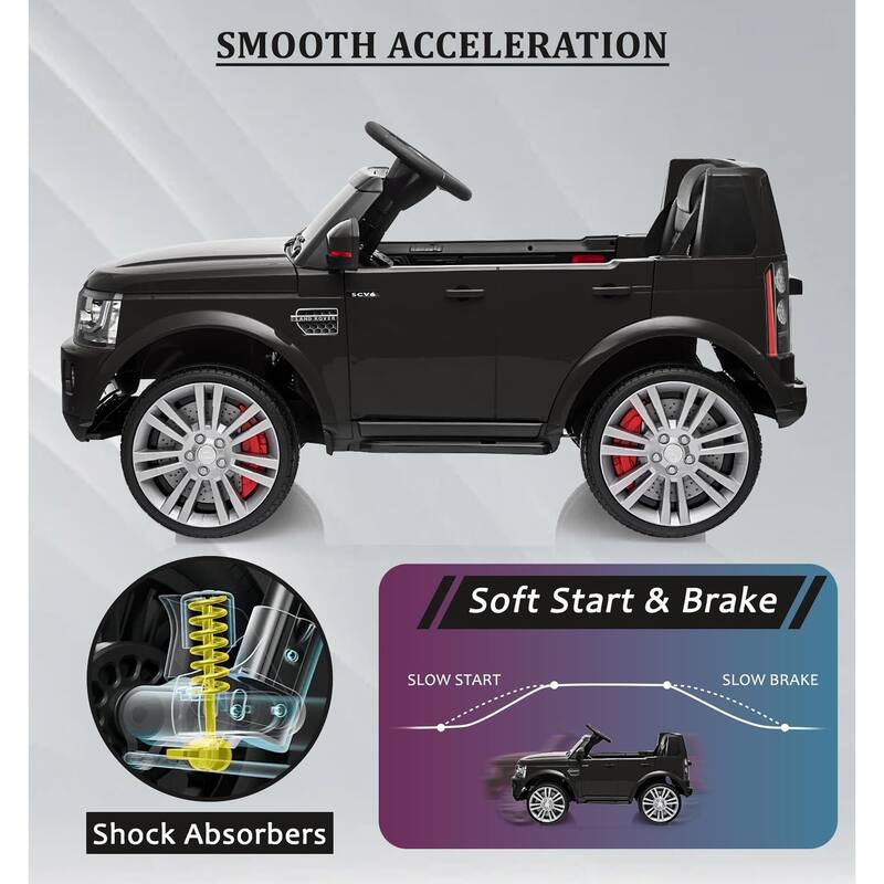 Licensed Land Rover Ride on Car, 12V 4.5 MPH Ride on Toys for Toddlers 3-8