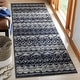 preview thumbnail 32 of 76, SAFAVIEH Adirondack Mina Moroccan Boho Rug 2'6" x 10' Runner - Ivory/Navy - Runner