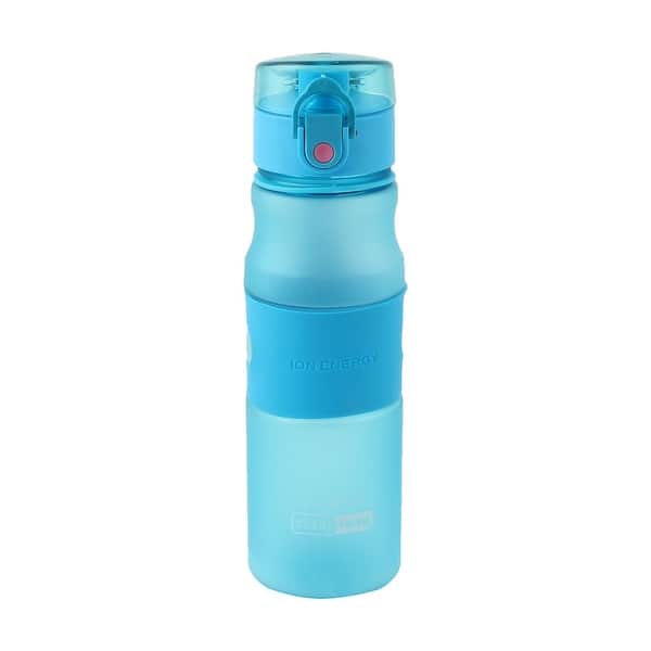 24 oz. bpa free frosted easy carry shaker bottle w flip top