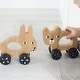 preview thumbnail 5 of 3, Wee Gallery Push Toy - Bunny