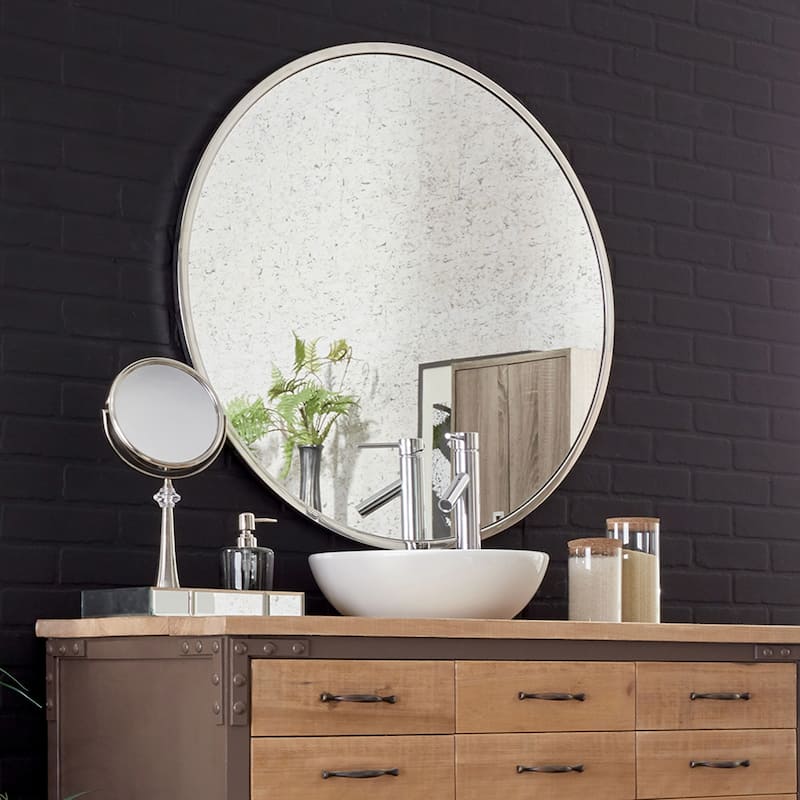Allan Andrews Stainless Steel Simone Wall Mirror Collection