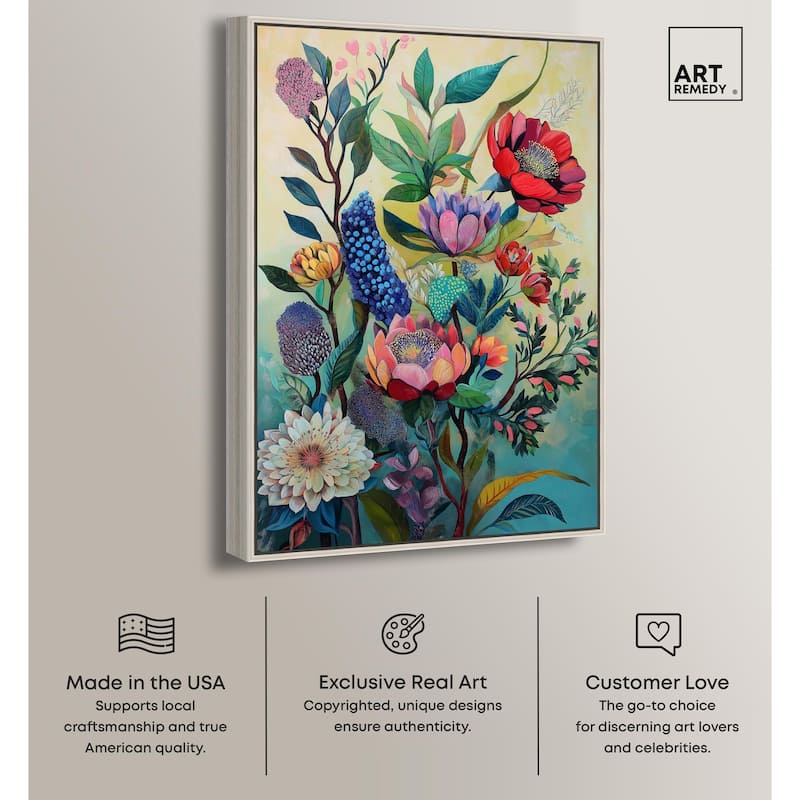 Exotic Bloom Medley II Canvas by Art Remedy