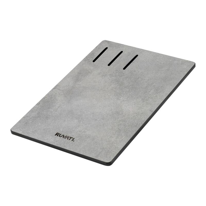 Ruvati Composite Cutting Board for Granite Workstation Sinks - Textured Concrete finish - RVA1202CR