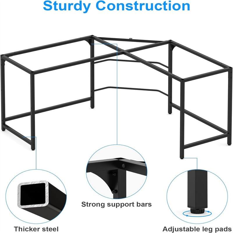 L Shaped Desk with Large Surface