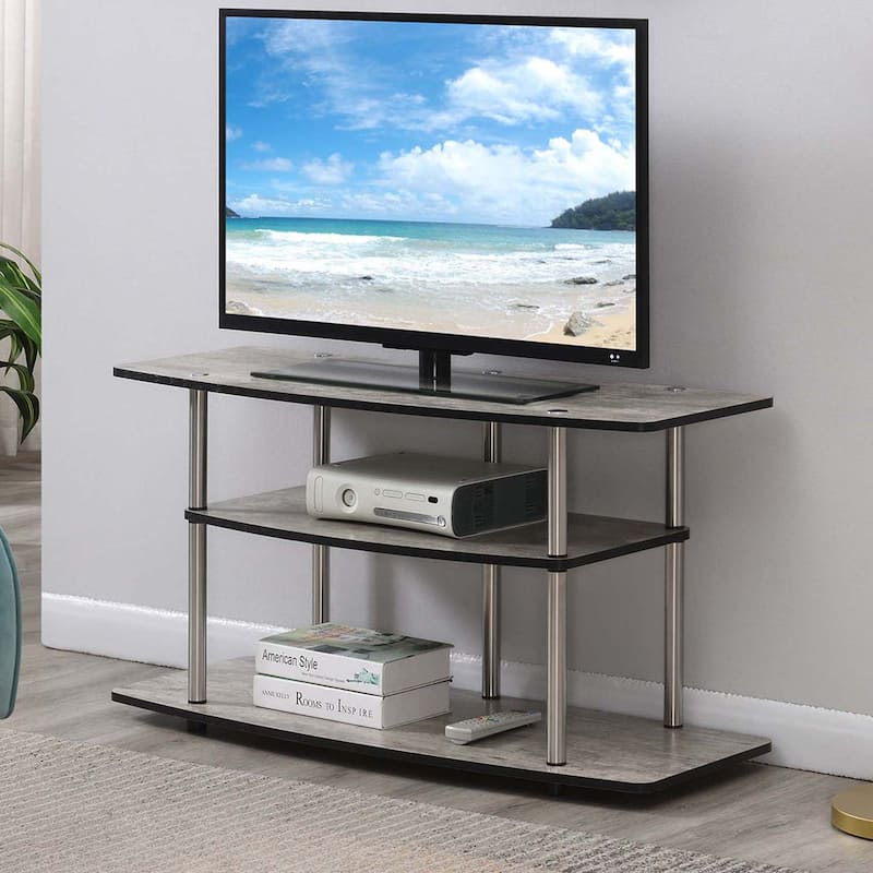 Convenience Concepts Designs2Go No Tools 3 Tier Wide TV Stand - Faux Birch