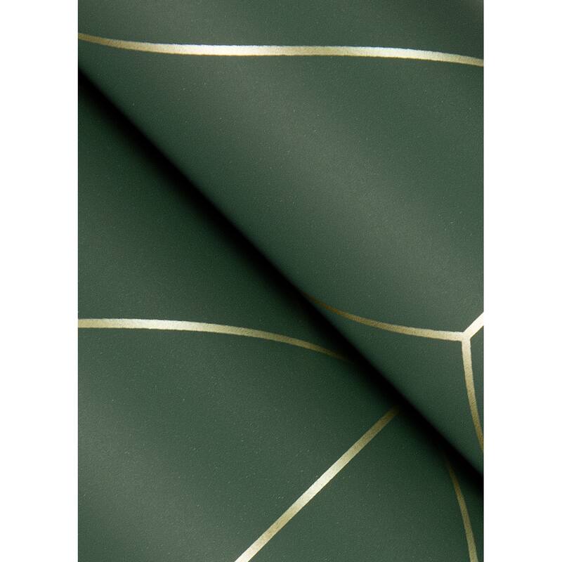 A-Street Prints Sander Evergreen Geometric Wallpaper