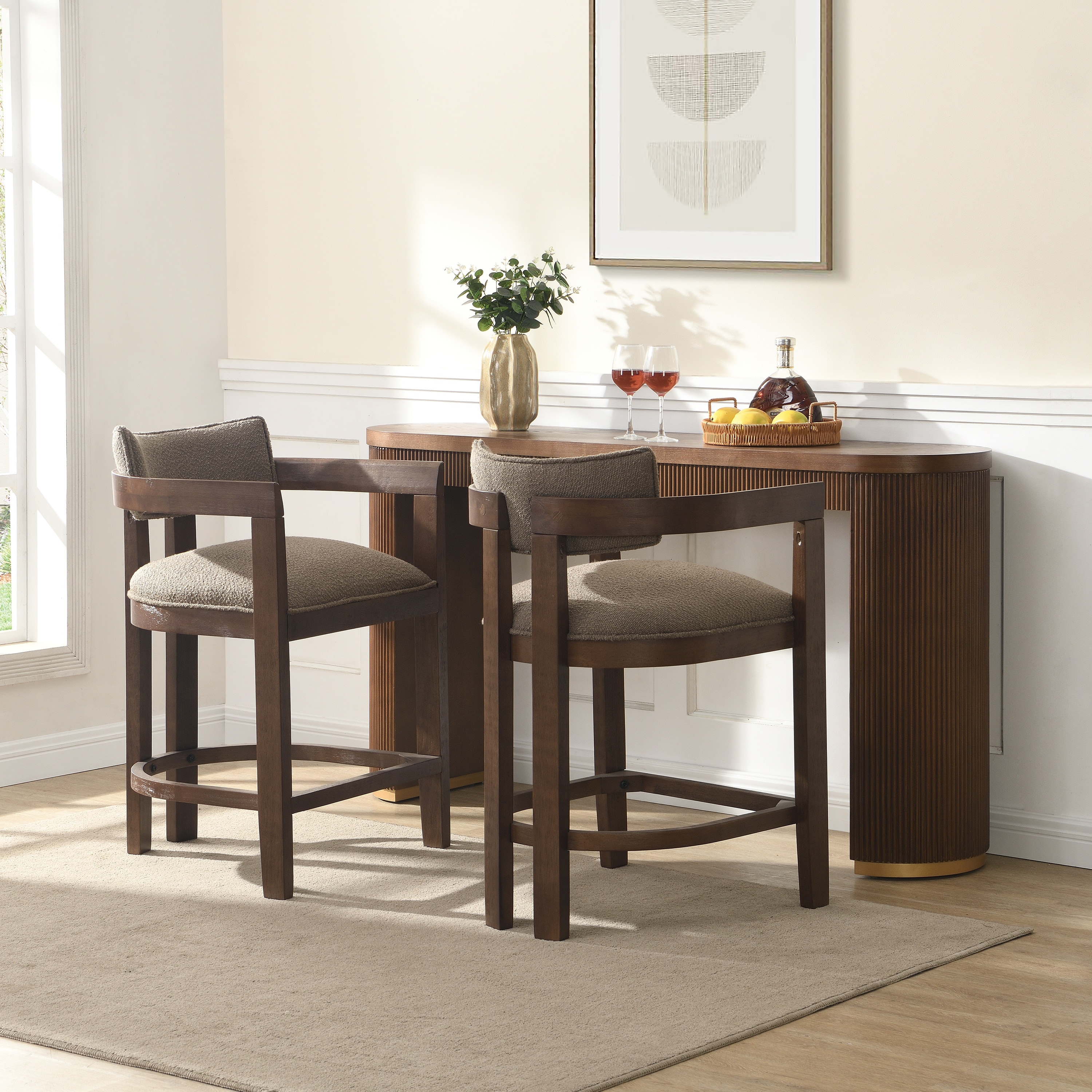 Christopher Knight Home - Maribel Upholstered Counter/Bar Stools (Set of 2)