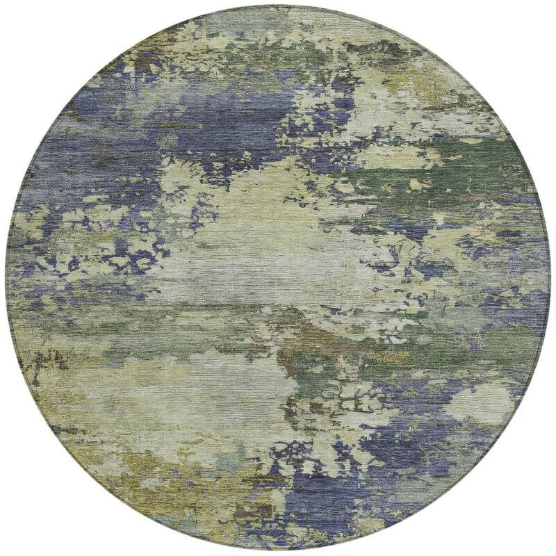 HomeRoots Abstract Transitional Rectangle Outdoor Rug