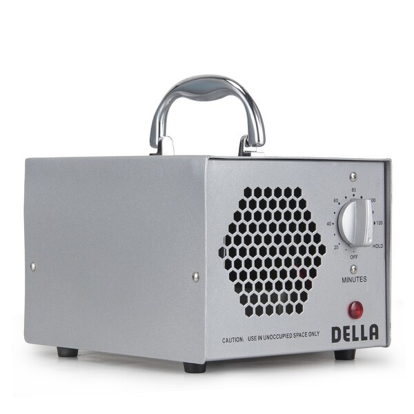 Della Commercial Air Ozone Generator 5000mg & Air Purifier Natural Odor Remover, 5000mg -Silver