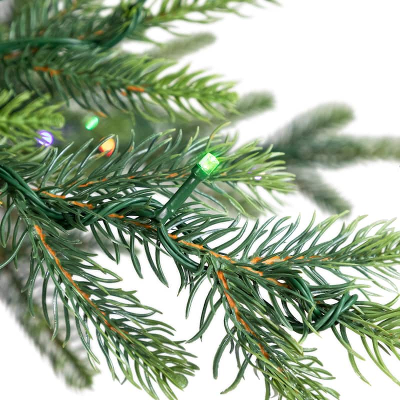 Real Touch™ Elite Pre-Lit Glenmora Pine IPT Artificial Christmas Tree - 9' Dual Color LED - 9 Foot