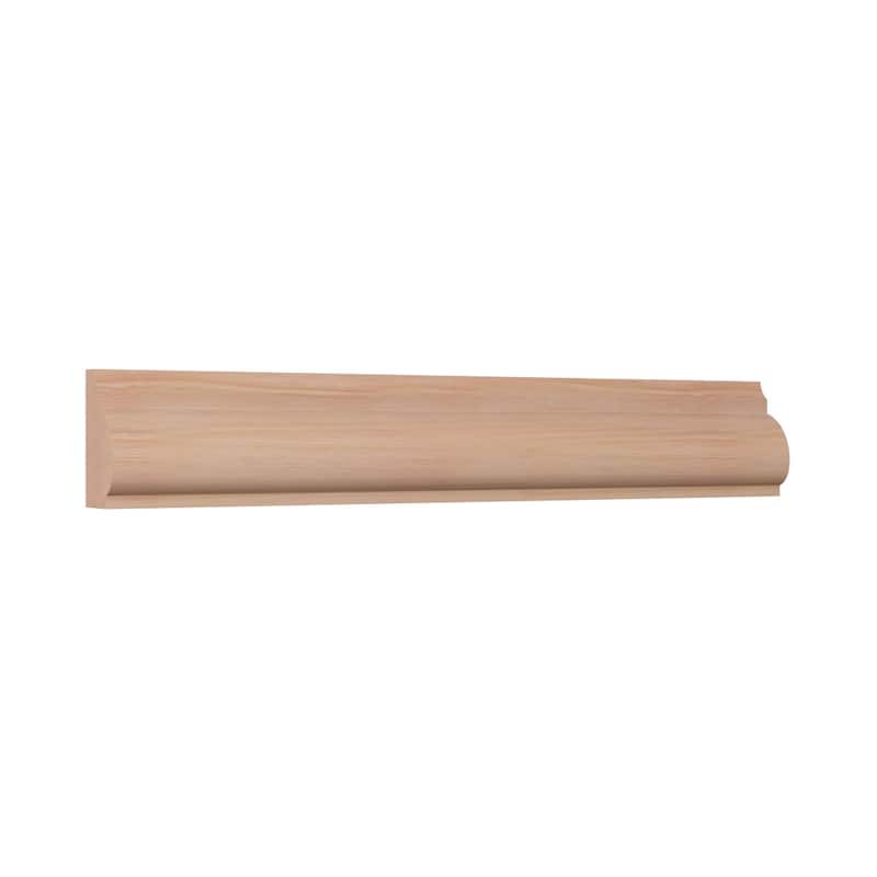 WM1201 11/16-in D x 1-1/4-in W x 96-in L Americraft Solid Hardwood Stain Grade Base Cap Moulding
