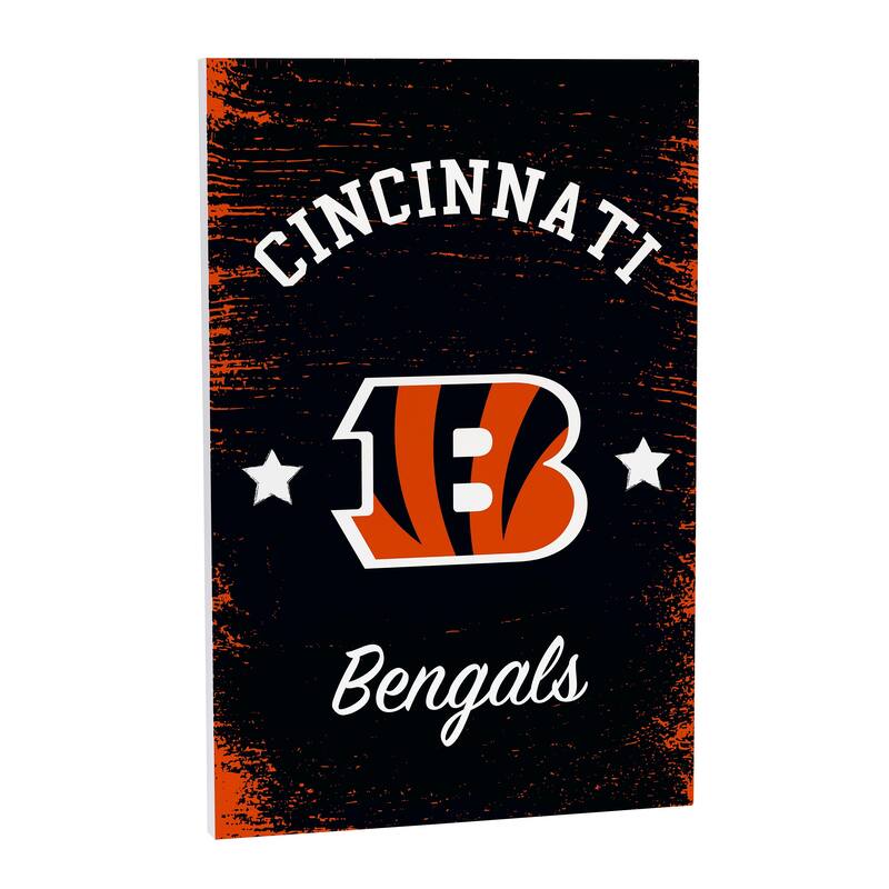Cincinnati Bengals Wooden Door Decor Wall Sign - Multi-Color