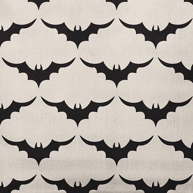 Bat Colony Decorative Throw Pillow - 20" x 20" - Cream