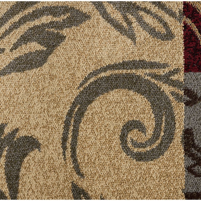 Infinity Transitional Floral Indoor Area Rug