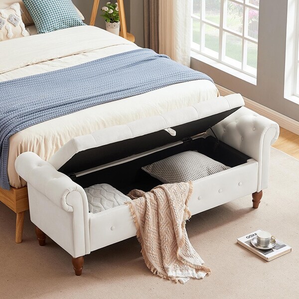 Side bench with storage cheap