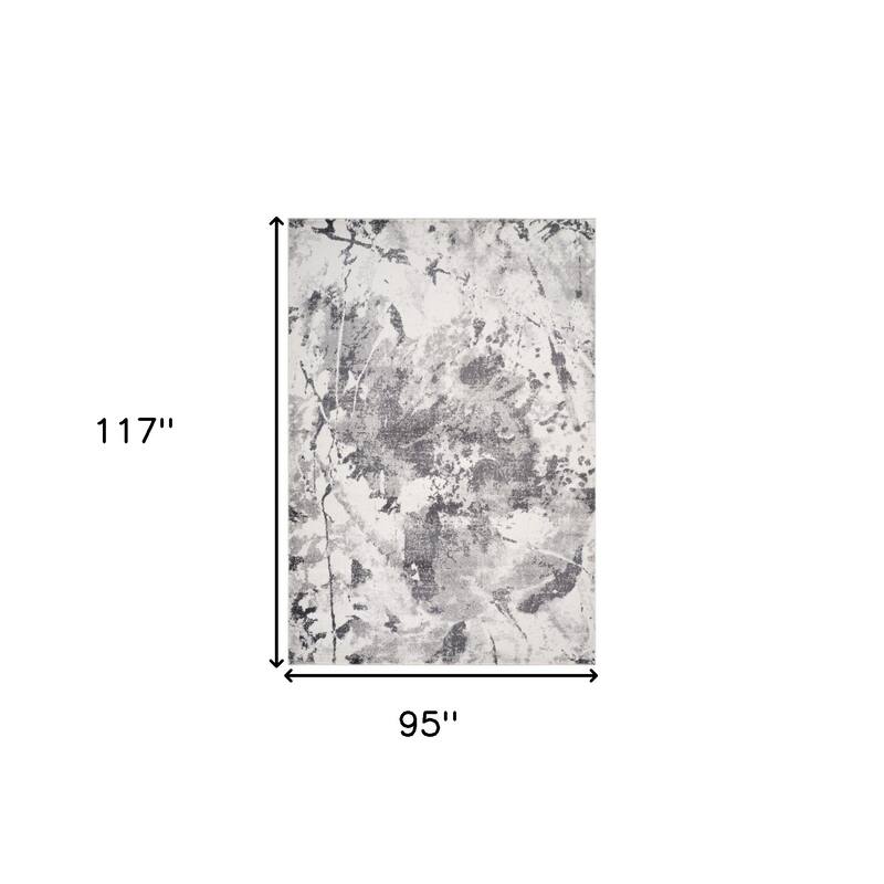 HomeRoots Abstract Modern Rectangle Area Rug