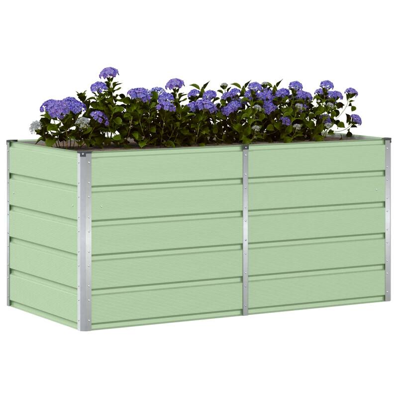 vidaXL Planter in Steel - 62.99 x 31.50 x 17.72