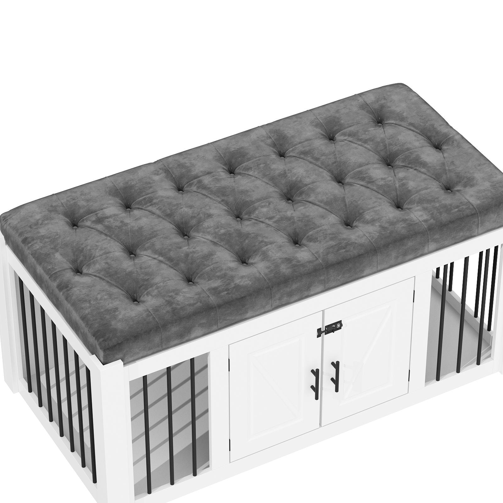 Dog Crate w Padded Seat Ideal for Small to Medium Dogs Bedroom Bench Bed Bath Beyond 38300223
