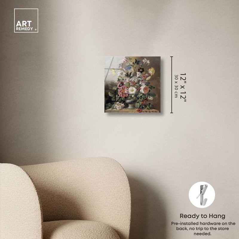 Classical Dream Vase Acrylic by Art Remedy, Ready to Hang